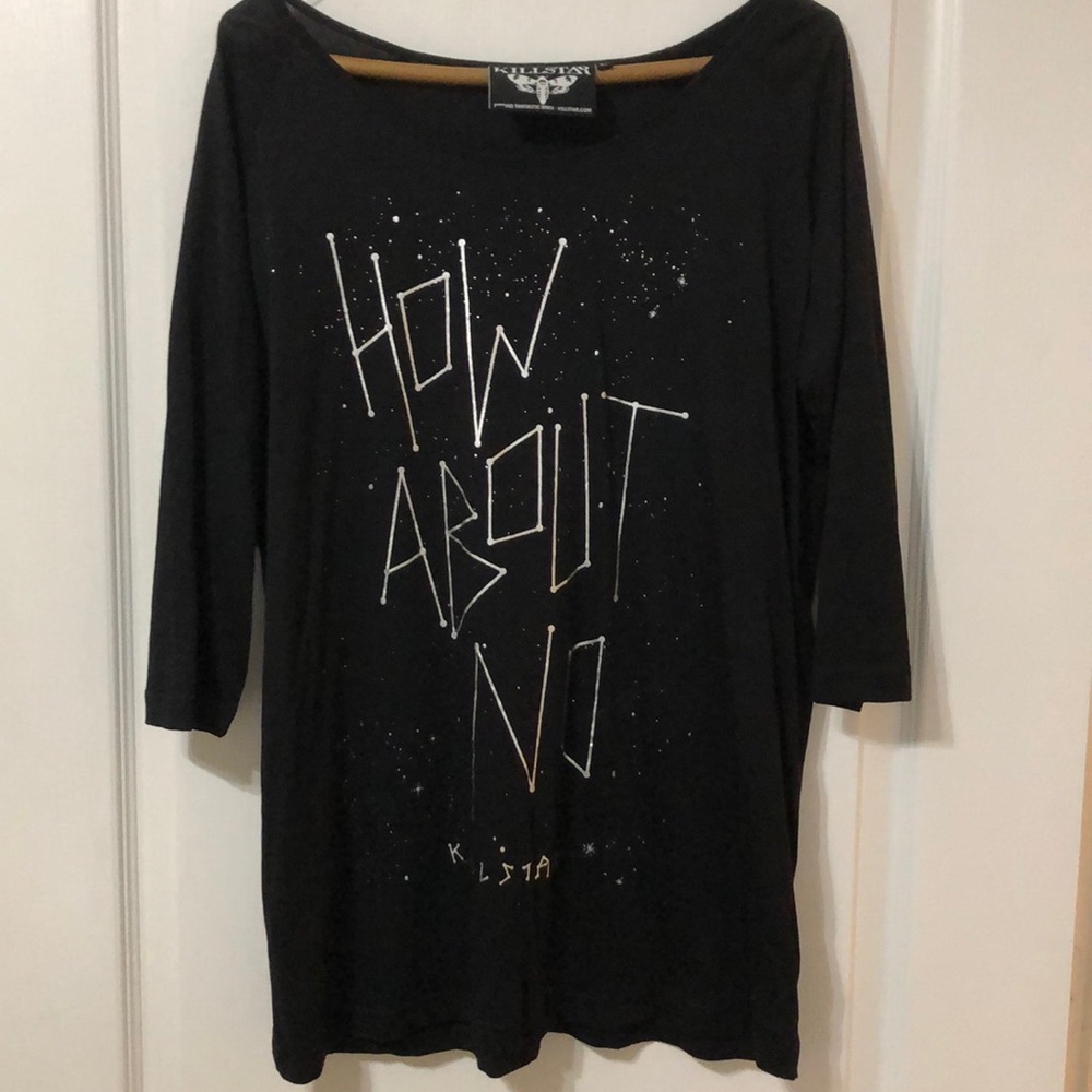 Killstar constellation decal goth oversized tee